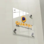 Acrylic signs show transparency and create a strong impact.