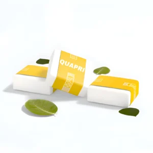 Yellow Packaging Sleeves wrapped around white boxes, showcasing clean Affordable Packaging Sleeves.
