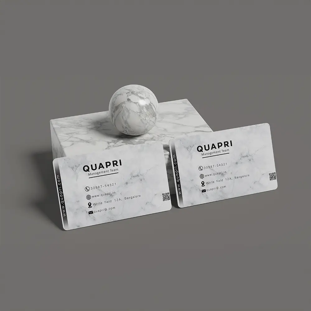 Textured Business Cards Textured business card with a rich tactile surface for a unique and memorable feel