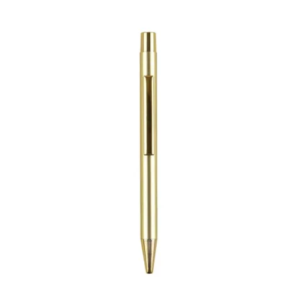 Set of Luxury Gold and Rose Gold Metal Ball Pens Featuring Custom Logos