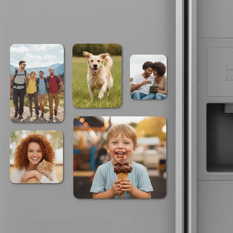 photo-magnets Family photo fridge magnet