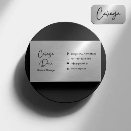 Silver Metallic Visiting cards
